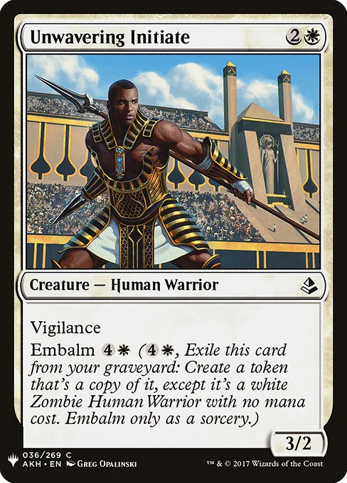 Unwavering Initiate (AKH-36) [The List]
