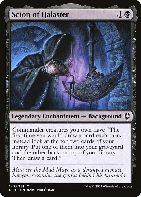 Scion of Halaster (145) [Commander Legends: Battle for Baldur's Gate]