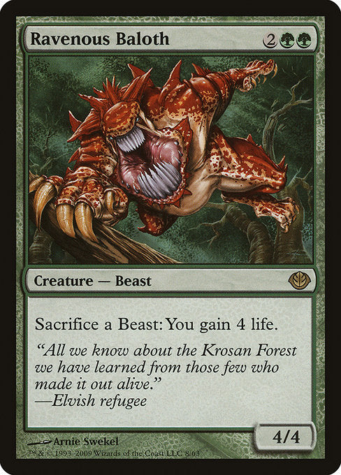 Ravenous Baloth (8) [Duel Decks: Garruk vs. Liliana]