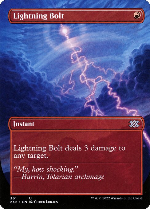 Lightning Bolt (361) [Double Masters 2022] [Borderless]