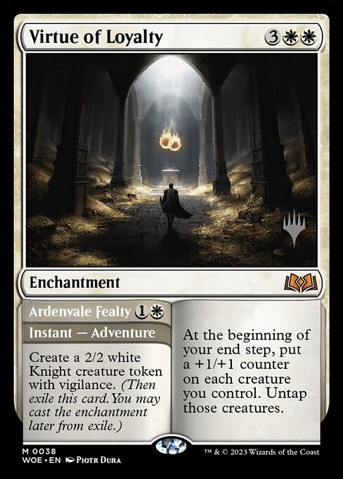 Virtue of Loyalty // Ardenvale Fealty (38p) [Wilds of Eldraine Promos]