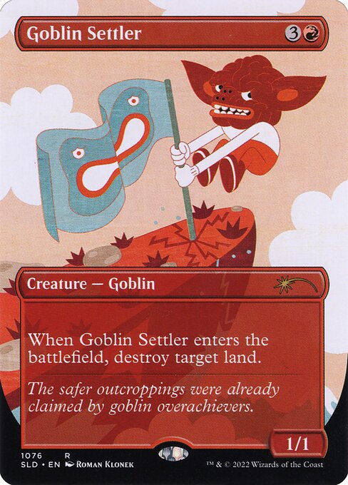 Goblin Settler (1076) [Secret Lair Drop] [Borderless]
