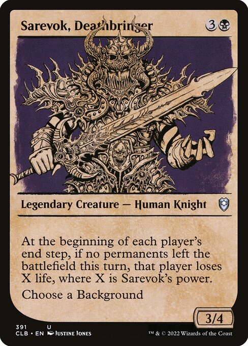 Sarevok, Deathbringer (391) [Commander Legends: Battle for Baldur's Gate] [Showcase]
