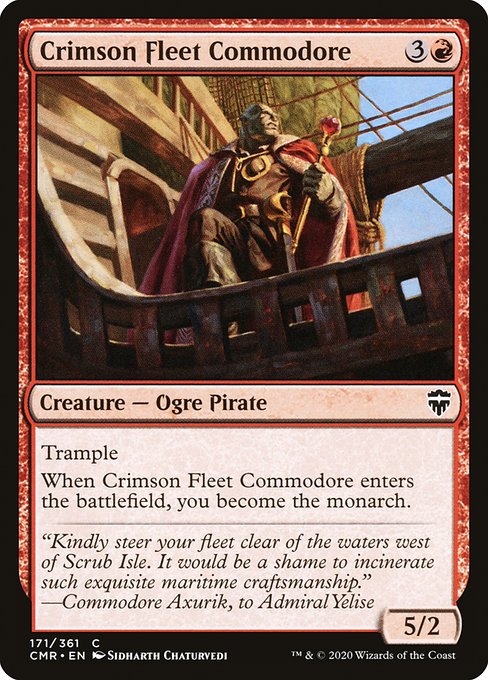Crimson Fleet Commodore (171) [Commander Legends]