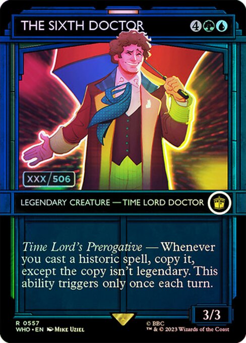 The Sixth Doctor (557z) [Doctor Who] [Showcase, Borderless]