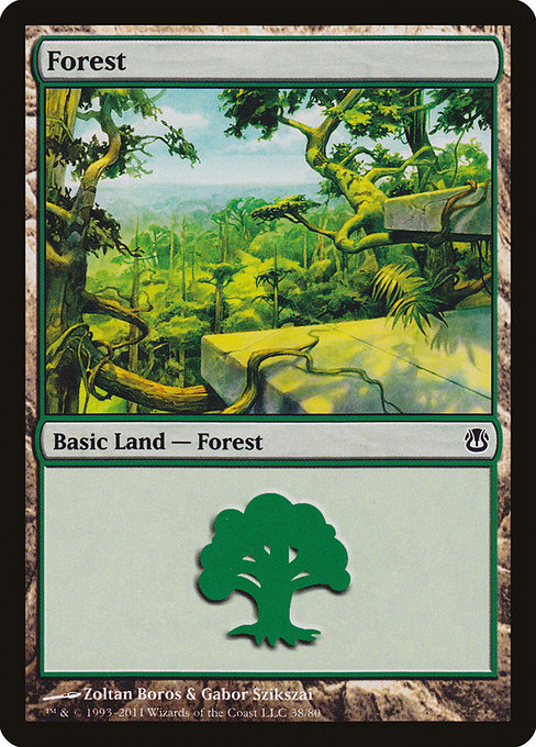 Forest (38) [Duel Decks: Ajani vs. Nicol Bolas]