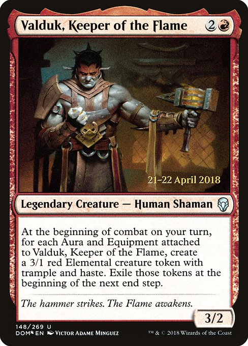 Valduk, Keeper of the Flame (148s) [Dominaria Promos]