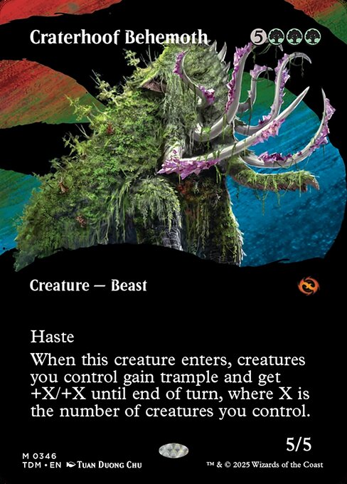 Craterhoof Behemoth (346) [Tarkir: Dragonstorm]