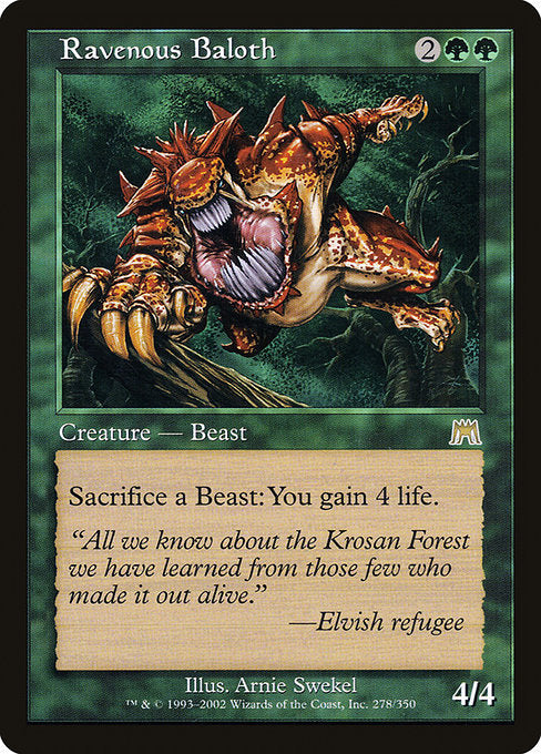 Ravenous Baloth (278) [Onslaught]