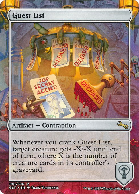 Guest List (186) [Unstable] [Borderless]