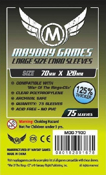 MDG7100 Premium Custom 70mm X 120mm 75 Mayday Sleeves image 0