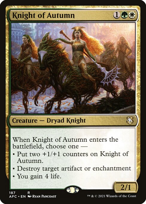 Knight of Autumn (187) [Forgotten Realms Commander]
