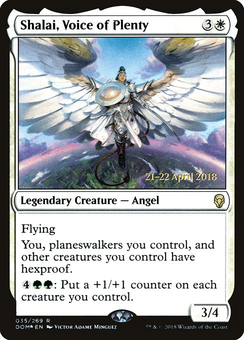 Shalai, Voice of Plenty (35s) [Dominaria Promos]