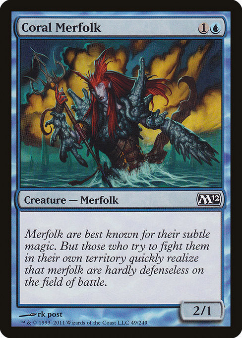 Coral Merfolk (49) [Magic 2012]