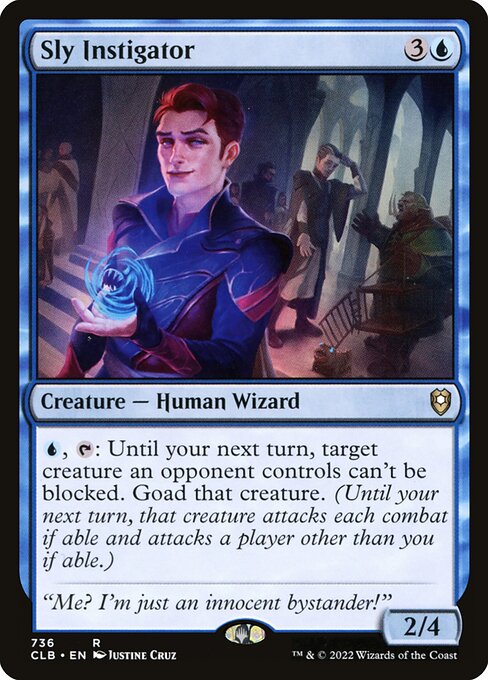 Sly Instigator (736) [Commander Legends: Battle for Baldur's Gate]