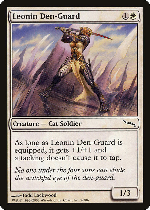 Leonin Den-Guard (9) [Mirrodin]