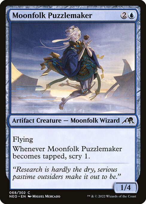 Moonfolk Puzzlemaker (68) [Kamigawa: Neon Dynasty]