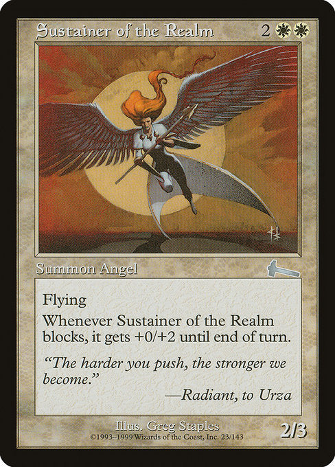 Sustainer of the Realm (23) [Urza's Legacy]