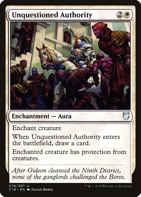 Unquestioned Authority (78) [Commander 2018]