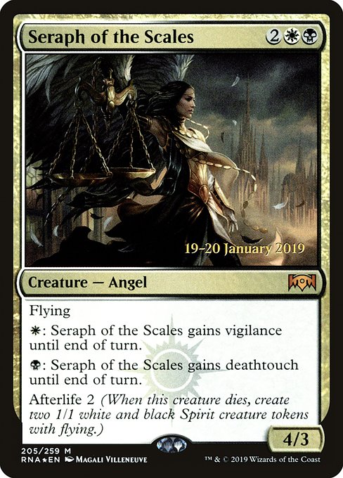 Seraph of the Scales (205s) [Ravnica Allegiance Promos]