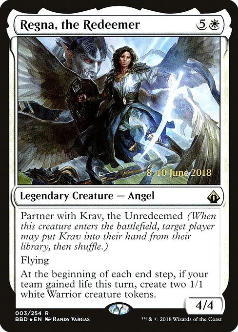 Regna, the Redeemer (3s) [Battlebond Promos]