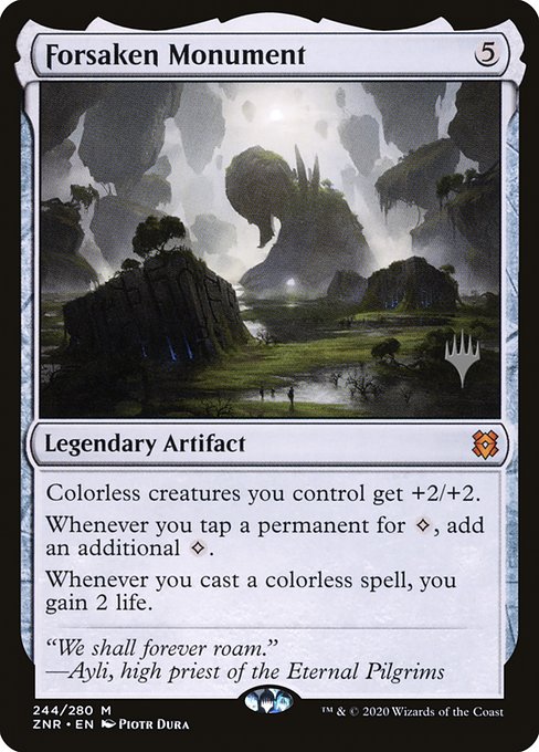 Forsaken Monument (244p) [Zendikar Rising Promos]