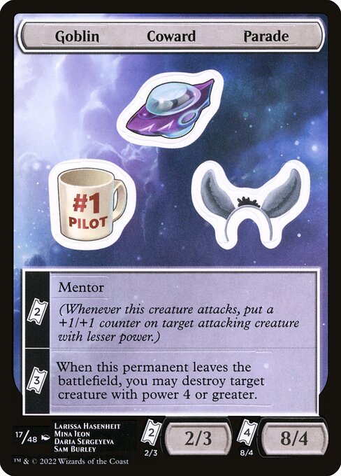 Goblin Coward Parade (17) [Unfinity Sticker Sheets]