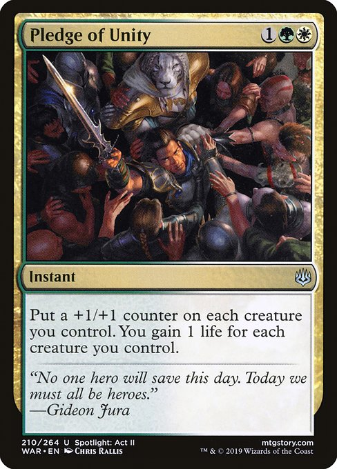 Pledge of Unity (210) [War of the Spark]