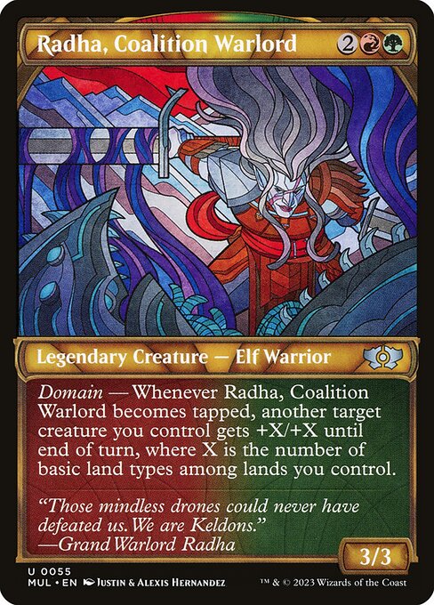 Radha, Coalition Warlord (55) [Multiverse Legends] [Showcase]