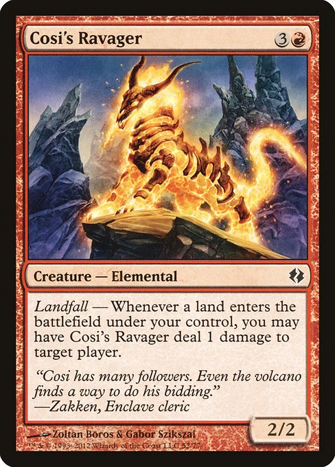 Cosi's Ravager (52) [Duel Decks: Venser vs. Koth]