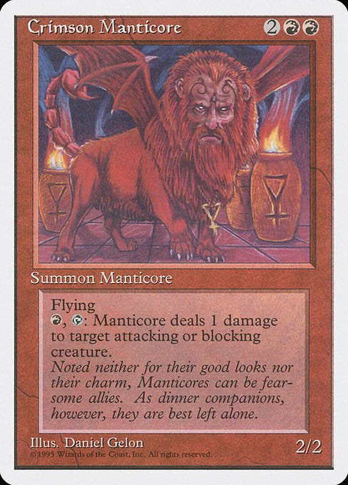 Crimson Manticore (183) [Fourth Edition]