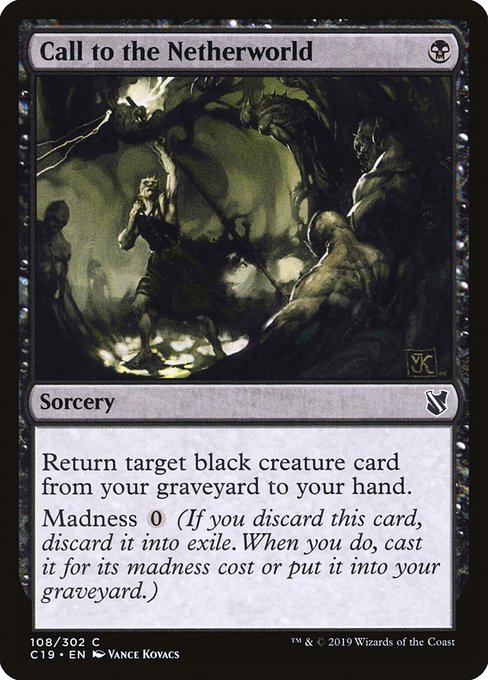 Call to the Netherworld (108) [Commander 2019]