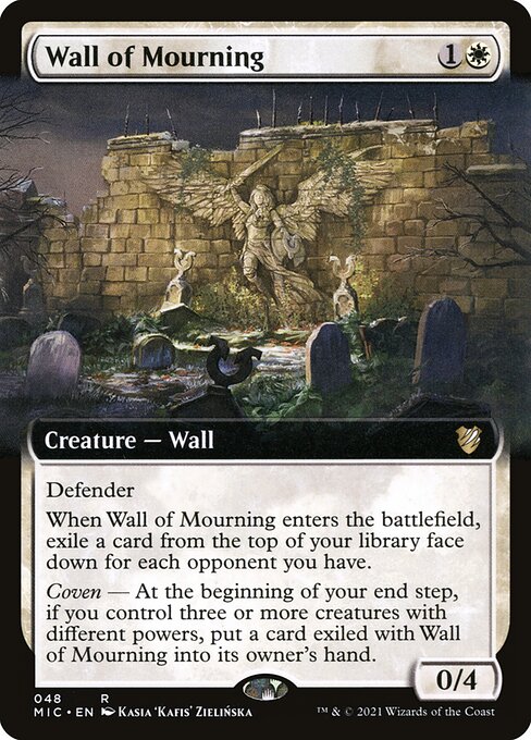 Wall of Mourning (48) [Midnight Hunt Commander] [Extended Art]