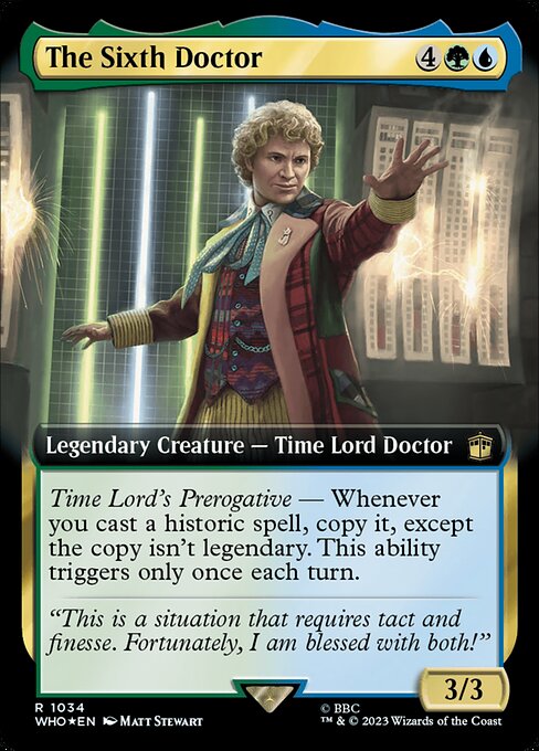 The Sixth Doctor (1034) [Doctor Who] [Extended Art]