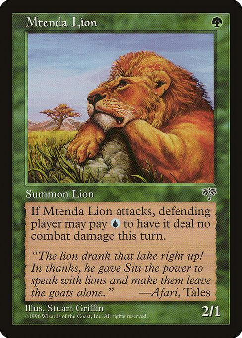 Mtenda Lion (230) [Mirage]