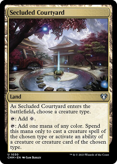Secluded Courtyard (1030) [Commander Masters]