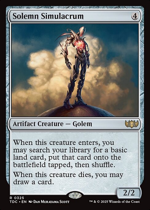 Solemn Simulacrum (325) [Tarkir: Dragonstorm Commander]