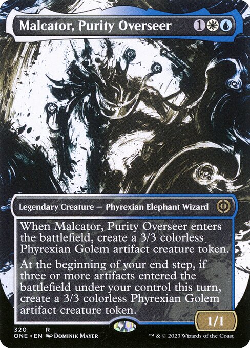 Malcator, Purity Overseer (320) [Phyrexia: All Will Be One] [Showcase, Borderless]