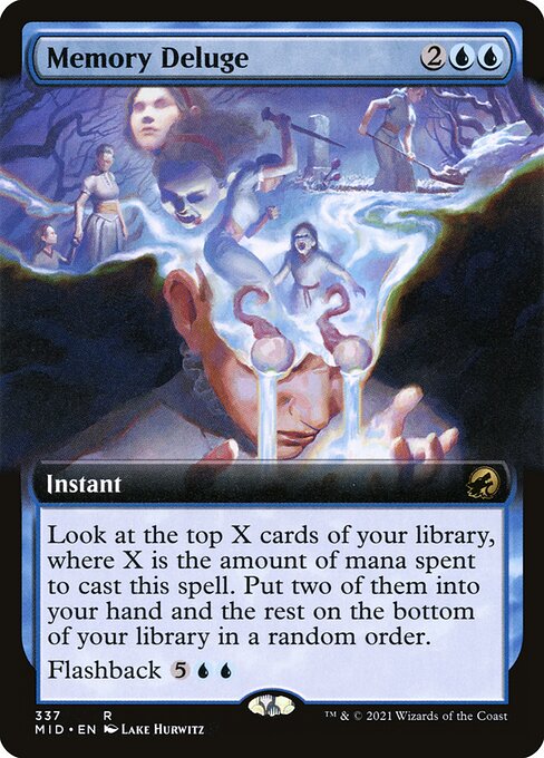 Memory Deluge (337) [Innistrad: Midnight Hunt] [Extended Art]