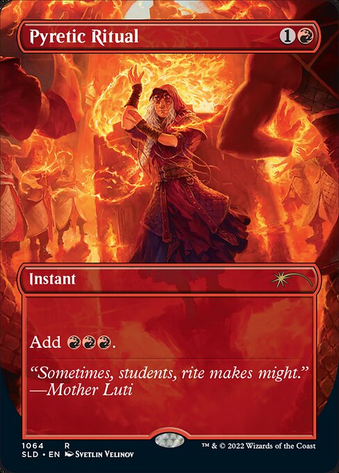 Pyretic Ritual (1064) [Secret Lair Drop] [Borderless]