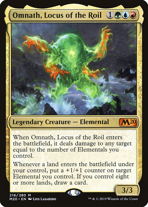 Omnath, Locus of the Roil (216) [Core Set 2020]