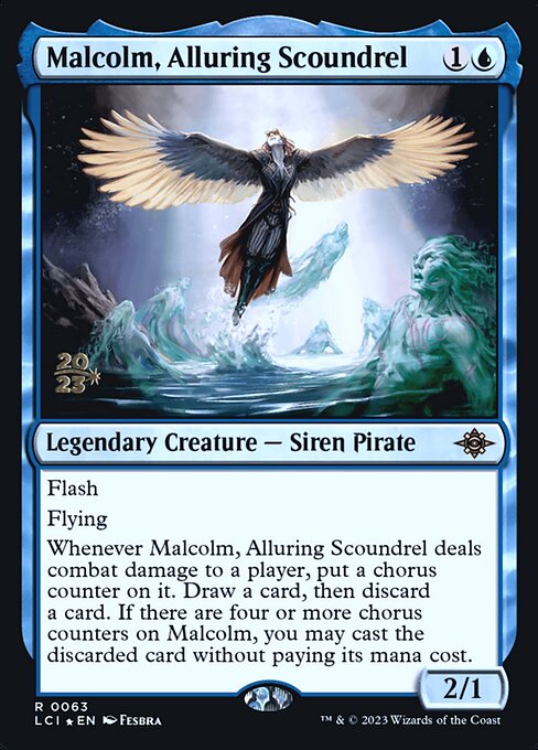 Malcolm, Alluring Scoundrel (63s) [The Lost Caverns of Ixalan Promos]