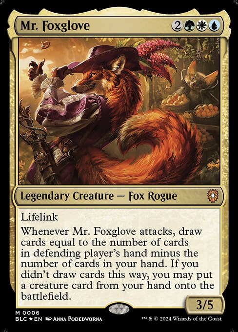 Mr. Foxglove (6) [Bloomburrow Commander]