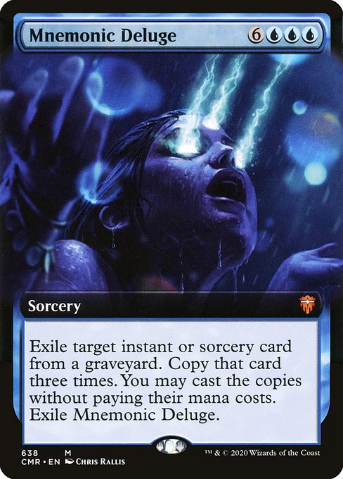 Mnemonic Deluge (638) [Commander Legends] [Extended Art]