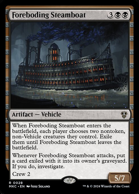 Foreboding Steamboat (28) [Murders at Karlov Manor Commander]