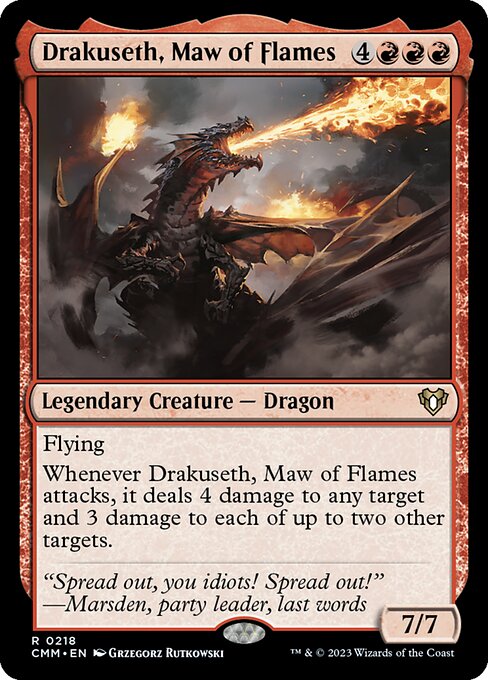 Drakuseth, Maw of Flames (218) [Commander Masters]