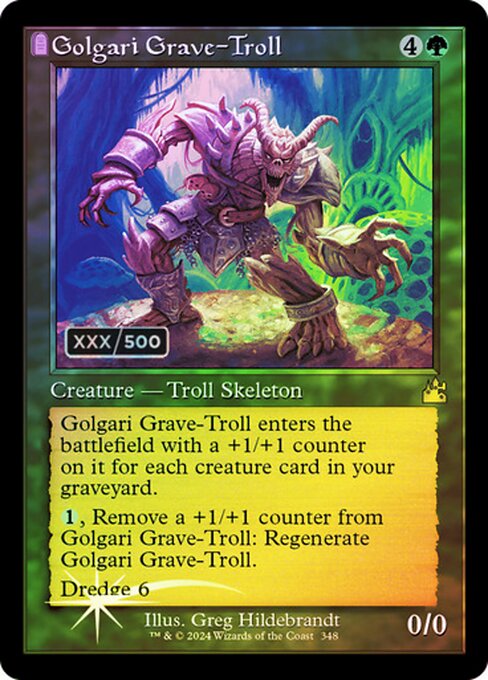 Golgari Grave-Troll (348z) [Ravnica Remastered]