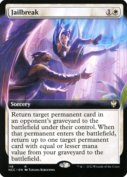 Jailbreak (118) [New Capenna Commander] [Extended Art]
