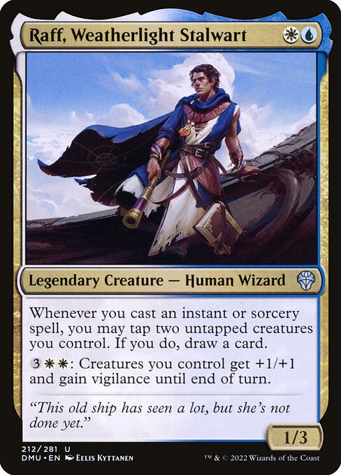 Raff, Weatherlight Stalwart (212) [Dominaria United]