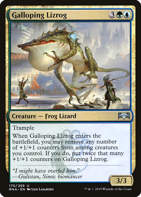Galloping Lizrog (175) [Ravnica Allegiance]